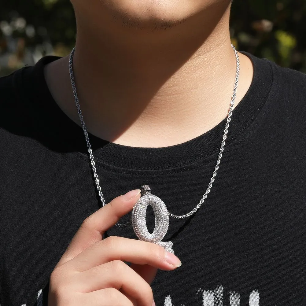 Hip Hop Fashion Art Letter O-BLOCK Pendant Necklace Bling Full Zircon Jewelry Cool Men Gift_voghion.com