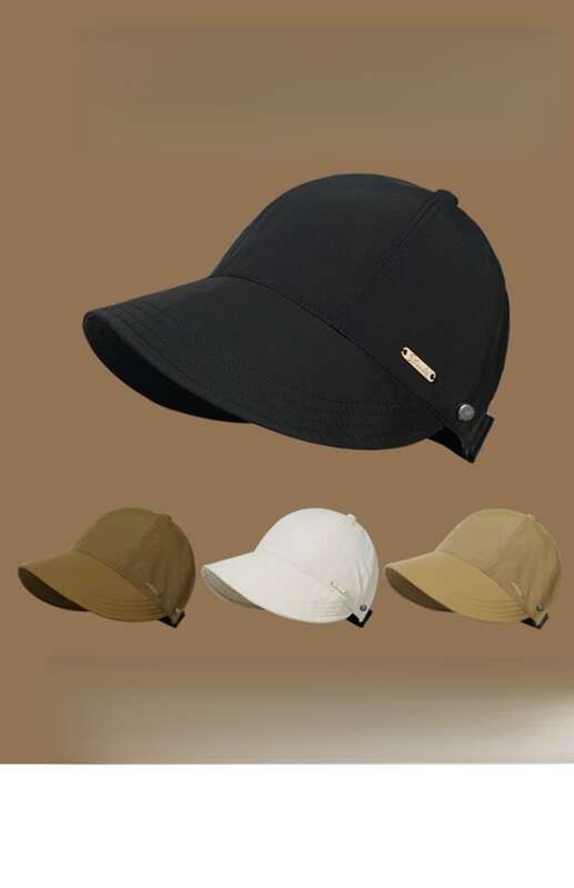Duck Tongue Fisherman Hat, Women's Spring And Autumn Sunscreen, UV Protection, Foldable Sun Hat_voghion.com