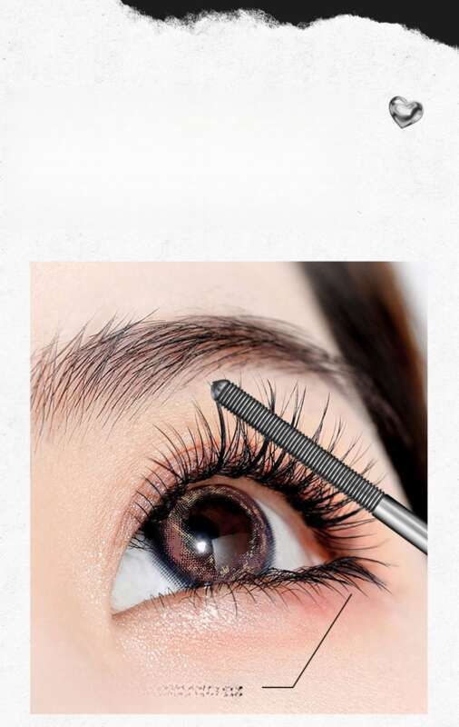 Base de cils en tube, fibre imperméable, longue courbure, sans bavures, longue tenue, noir naturel_voghion.com