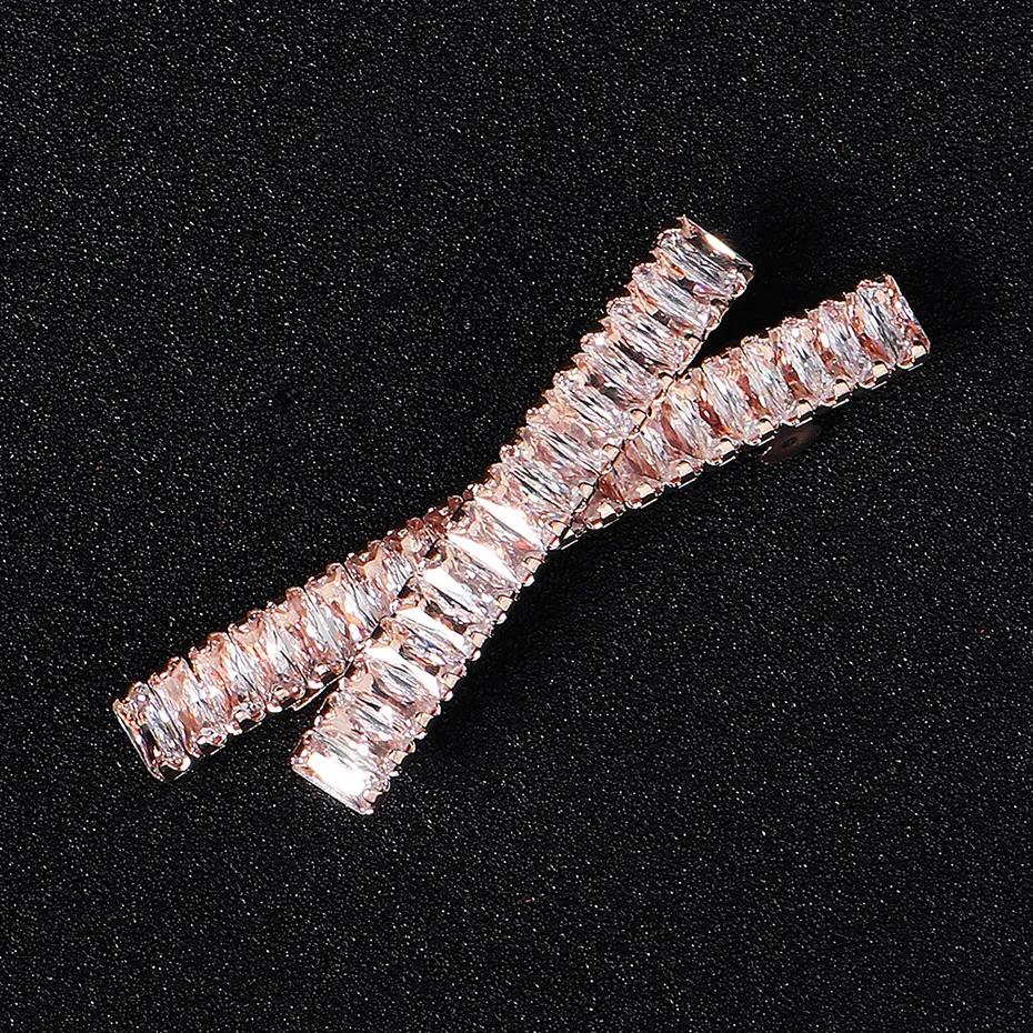 Miallo Modische Haarspange mit Zirkonia, Blatt-Clips für Frauen, Accessoires für Brautjungfern, Hochzeit, Haarschmuck, Party, Braut_voghion.com