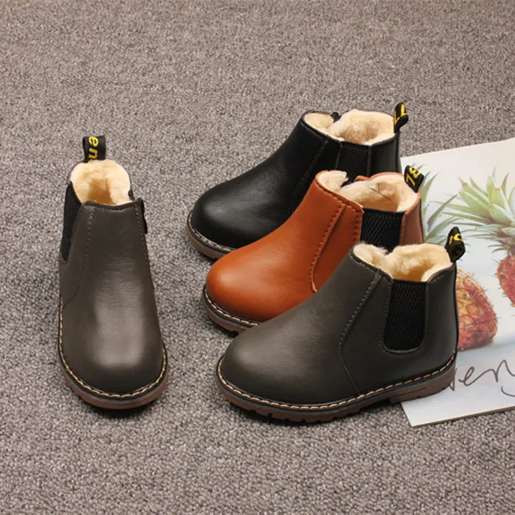 New Fashion Youth Winter Children Waterproof Non-Slip Boys Girls Cotton Shoes Cutefeet Kids Warm Outdoor Snow Boots_voghion.com