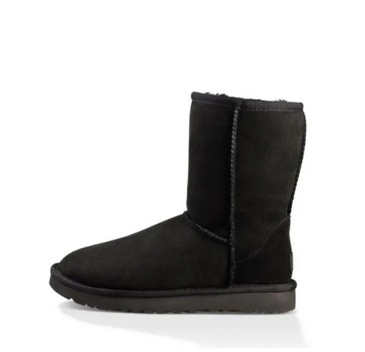 winter designer boots girl classic s women snow boot ankle short bow mini fur black chesut pink Bowtie womens shoes size_voghion.com