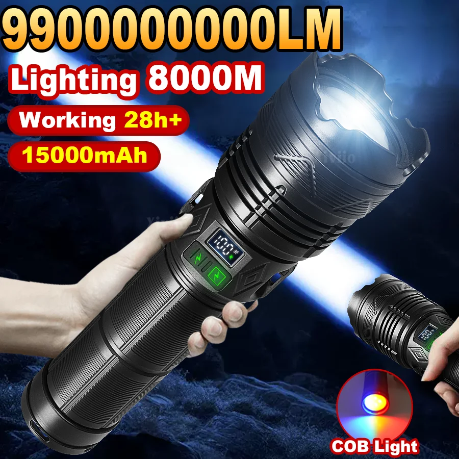 High Power Tactical Flashlight Rechargeable Led Torch For Camping_voghion.com