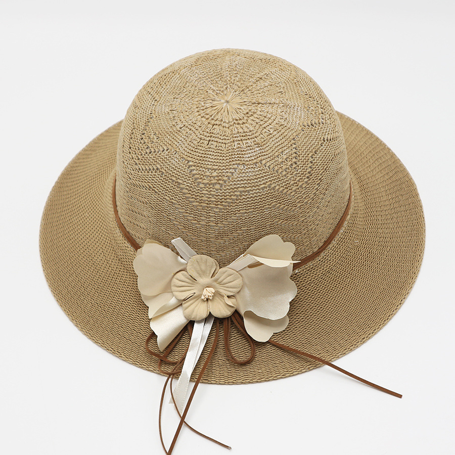 Korean Version Of Beach Big Brimmed Straw Women In Summer Scenic Spots, Cool For Vacation, Sun Protection, Sunshade Hat,_voghion.com
