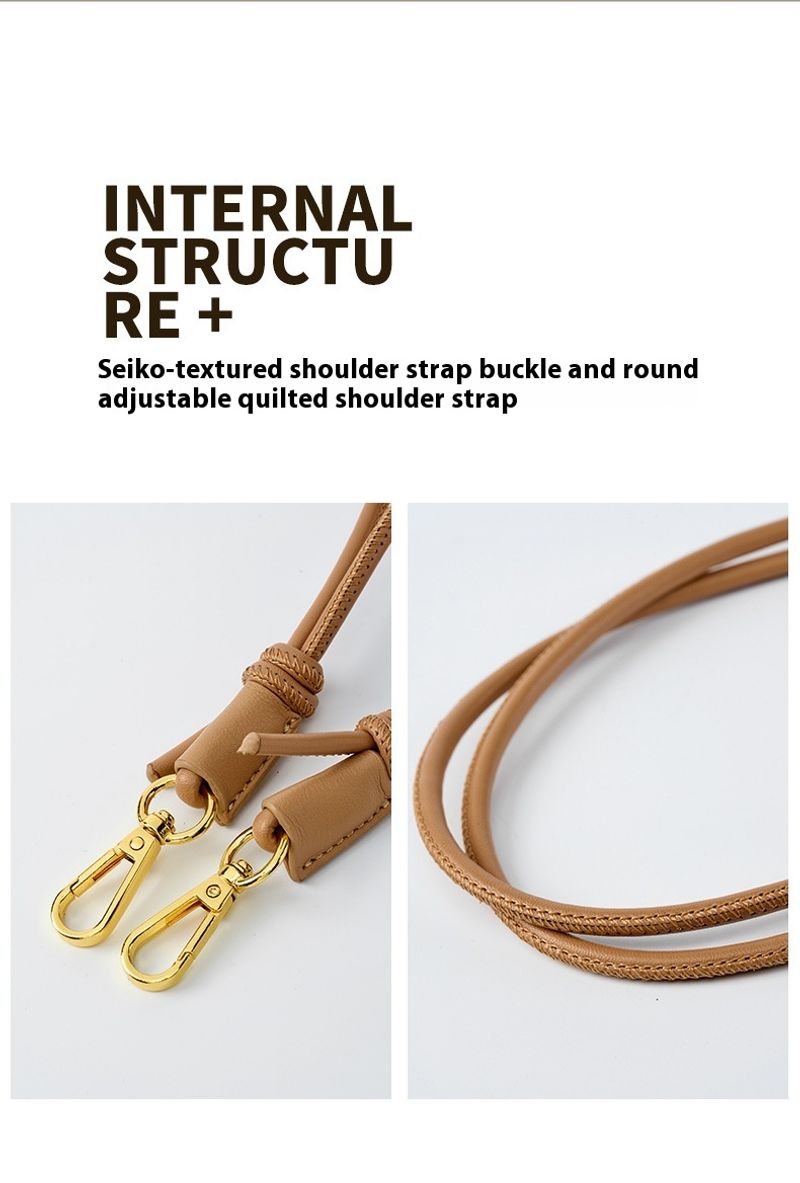 2024 koreanische Version neue Lederwolkenkette Glücks-Eimertasche, vielseitige Rindsledertasche_voghion.com