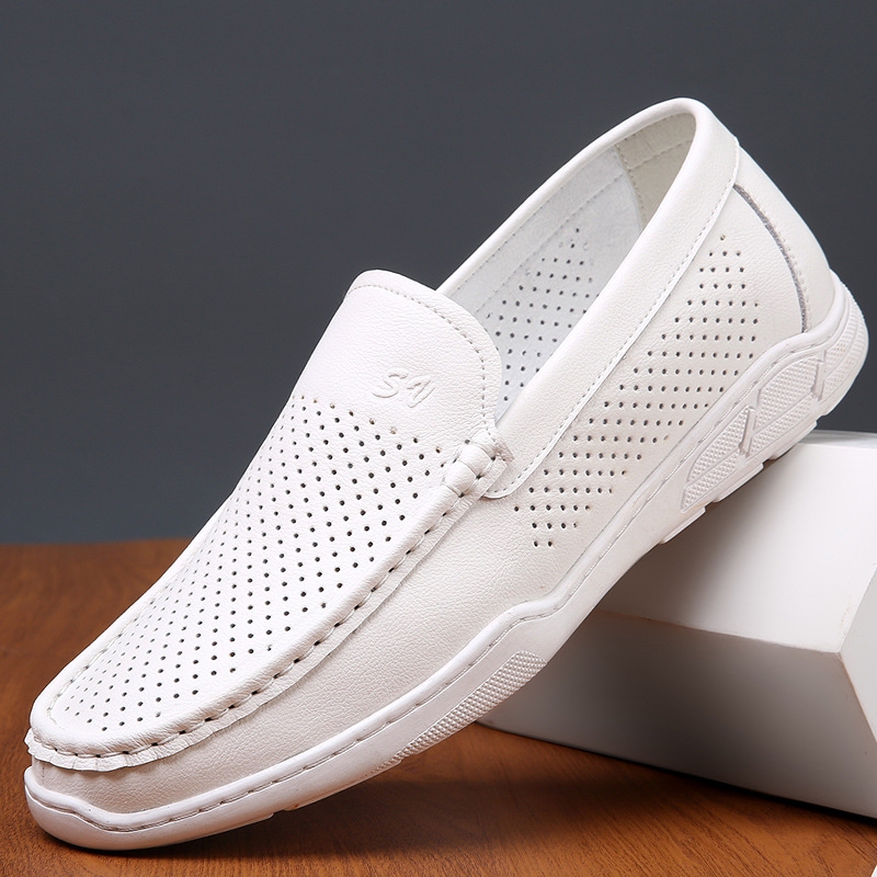 Euro Step Echte Loafer Herren 2025 Neue trendige Slip-On-Fahrschuhe im koreanischen Stil aus Leder_voghion.com