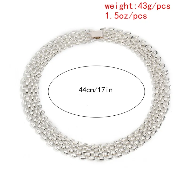 Chunky ketting voor dames statement metalen halssieraad_voghion.com