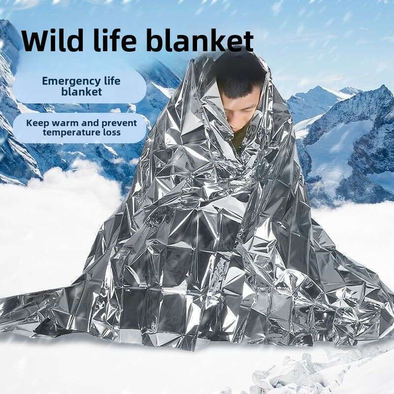 Wilderness Emergency Survival First Aid Sunscreen Insulation Distress Seeking Reflective Blanket, Cold Proof_voghion.com