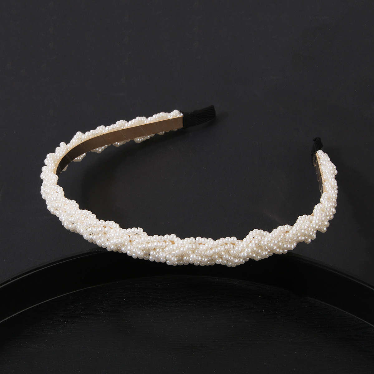 Japanese and Korean pearl headband summer headband female summer high-end hairpin sweet versatile headdress retro headband accessories_voghion.com