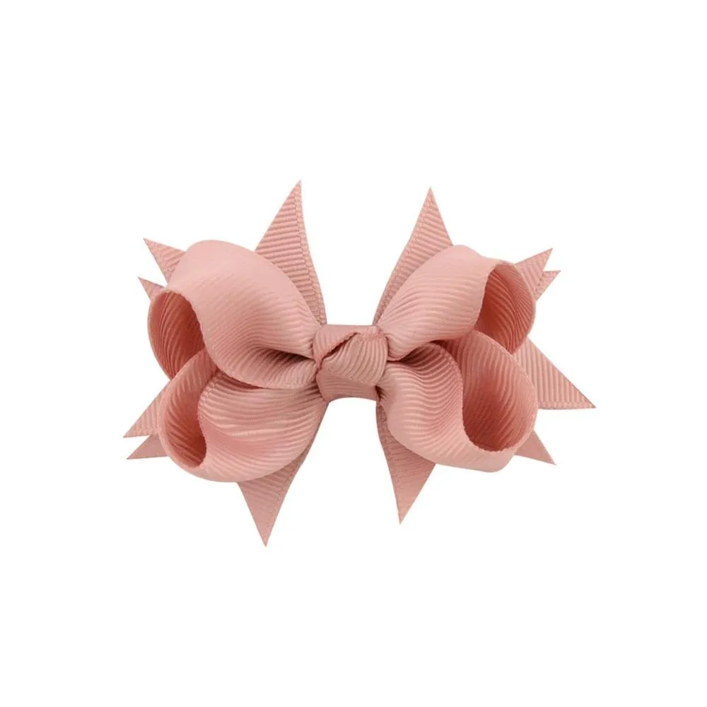 40pcs 3 Inch Baby Girl Solid Ribbon Bows Alligator Clips For Toddlers Kids Children Hair Accessories_voghion.com