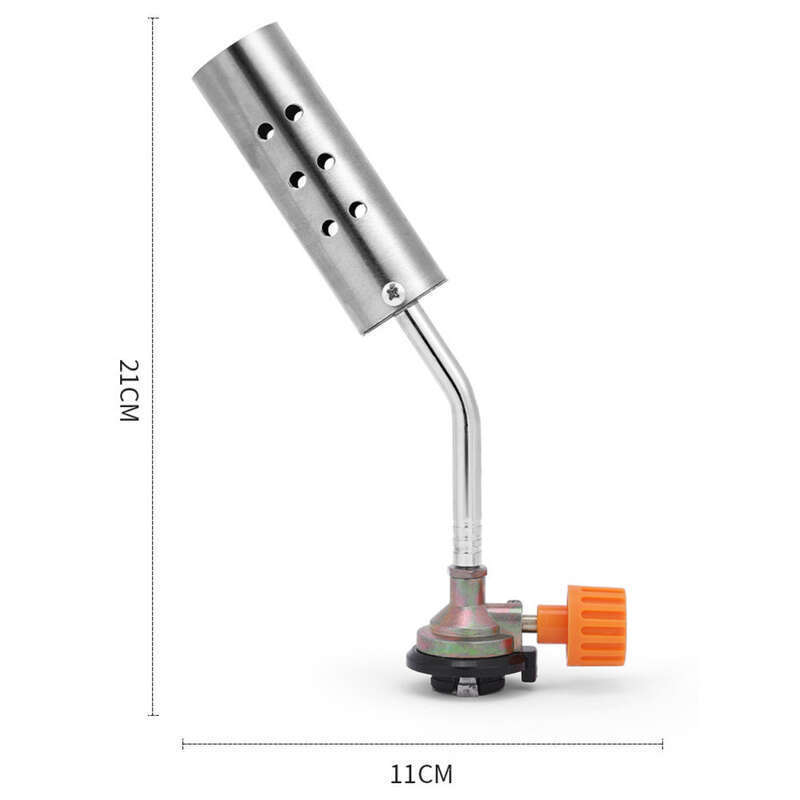 Stainless Steel Card Type Outdoor Barbecue Cooking Portable Handheld Lighter Inverted Spray Gun Head_voghion.com