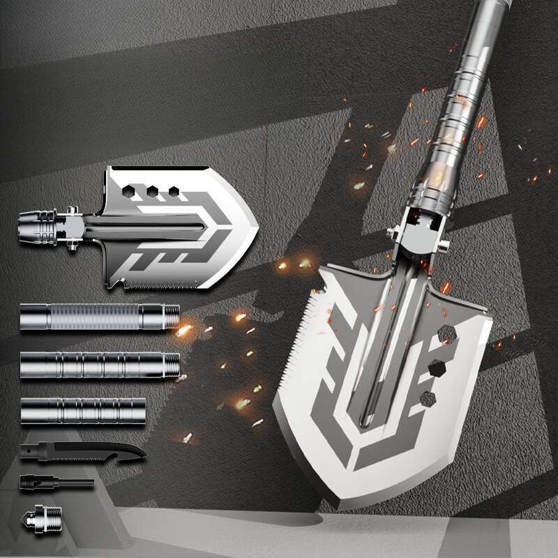 Izberite brez oklevanja! Večnamenska zložljiva električna lopata, izdelana iz aluminijeve zlitine, nepogrešljiva za uporabo v sili na prostem_voghion.com