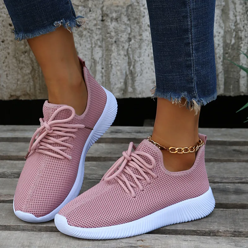 Women's Breathable Walking Shoes Non-slip Comfortable Trainers_voghion.com