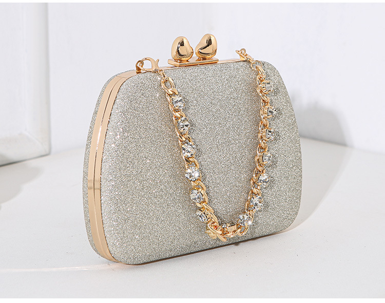 Women's Evening Bag Embellished Square Clutch For Socialite Events_voghion.com
