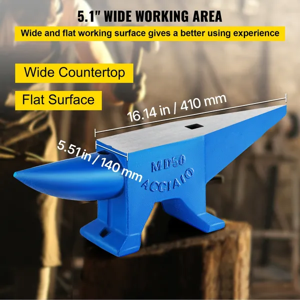 Single Horn Cast Steel Anvil For Blacksmithing And Forge Work_voghion.com