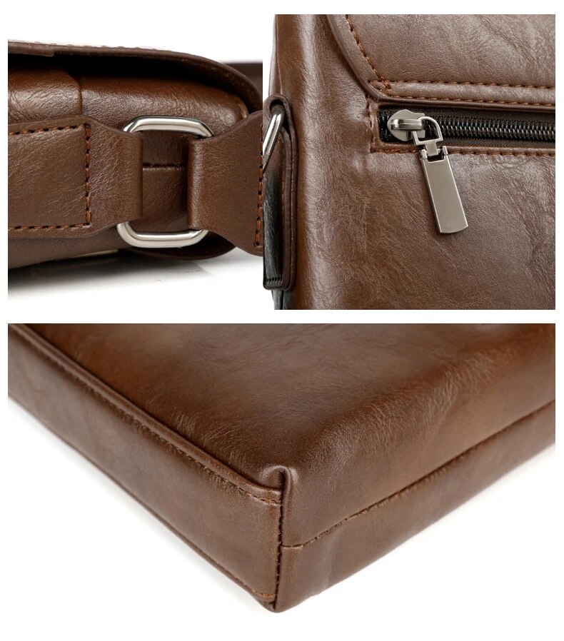 Summer Brand Kangaroo Messenger Bags Leather Casual Crossbody For Men Business Shoulder Bag Male Small Handbag_voghion.com