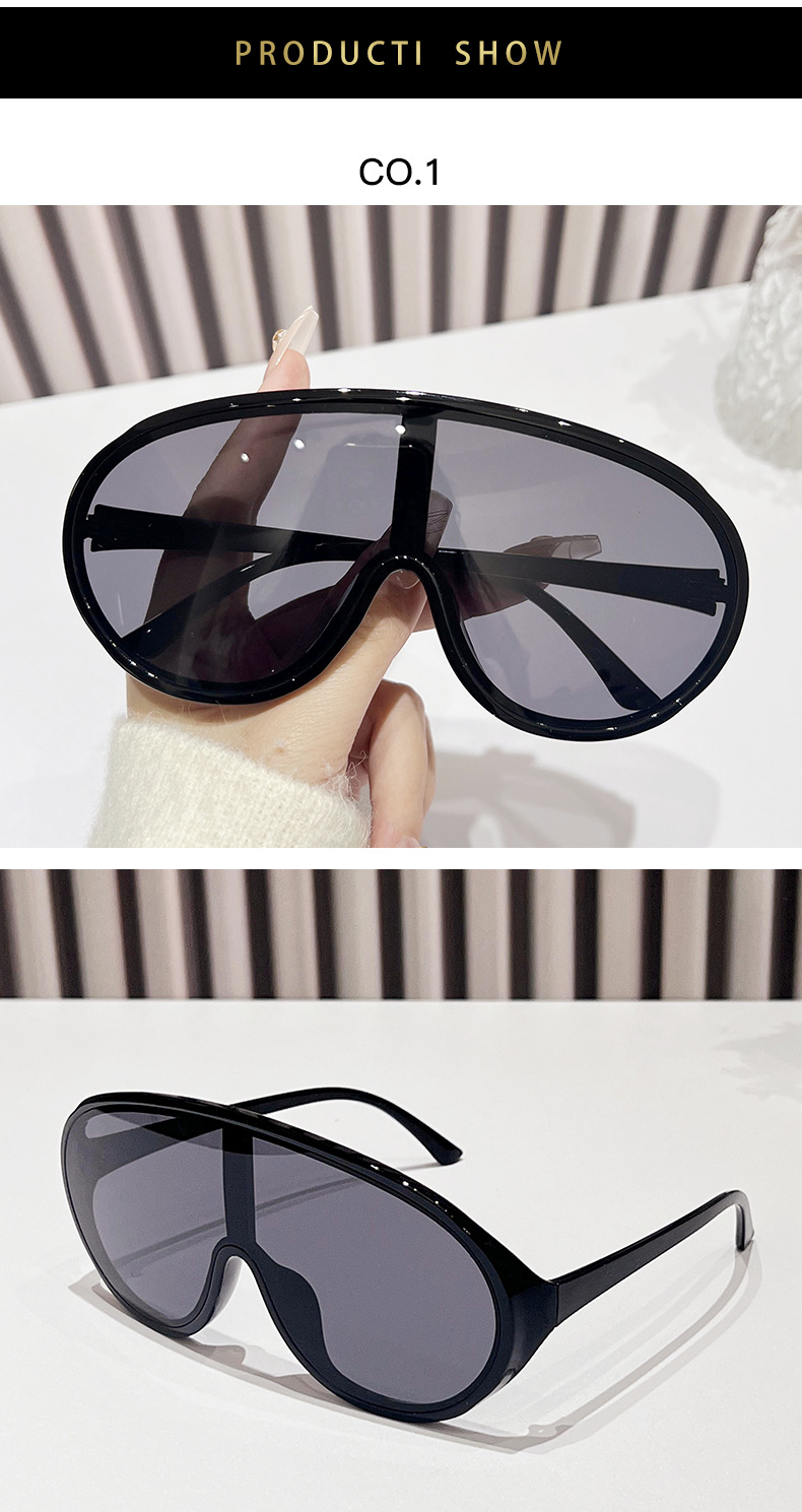 Stylish Large Frame Sunglasses For Men Spring Style Protective_voghion.com