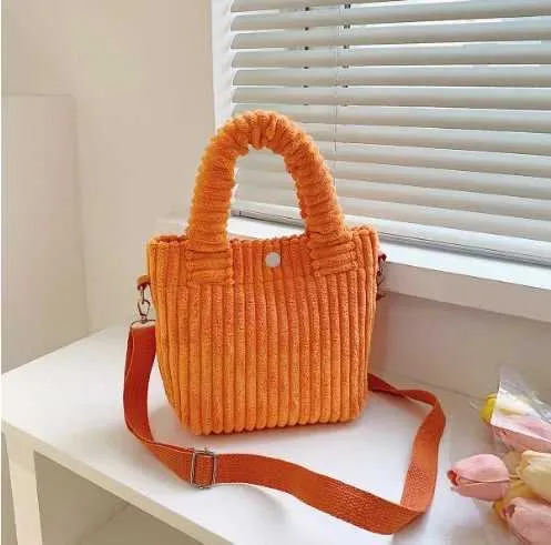 Borsa a secchiello versatile in velluto a coste borsa a tracolla_voghion.com