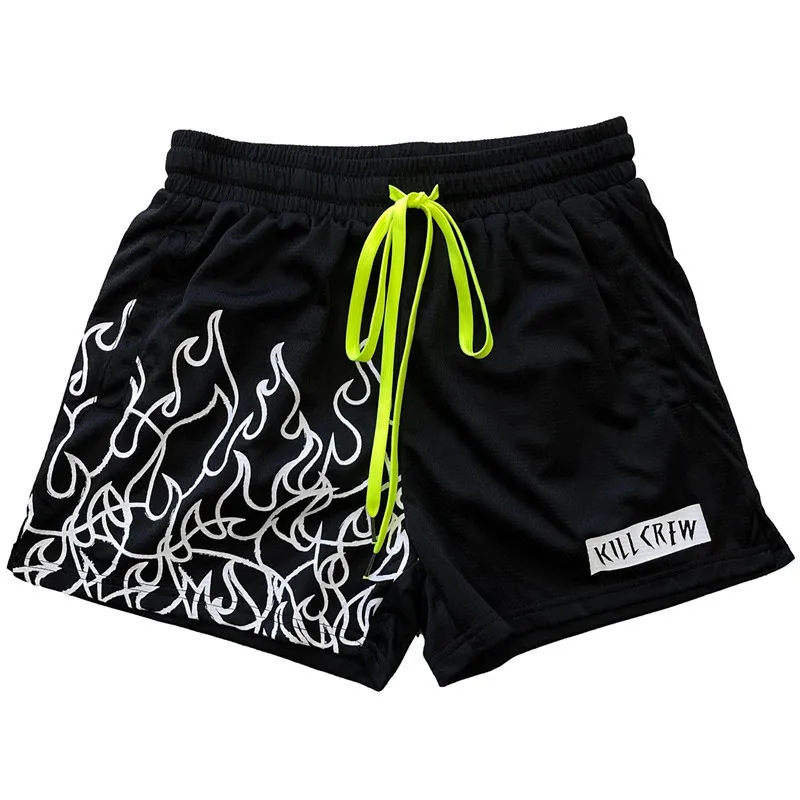Successful Man Men's Basic Crewly Short Men Casual Mesh Breathable Basketball Running Quick-Drying Kill Crewliness_voghion.com