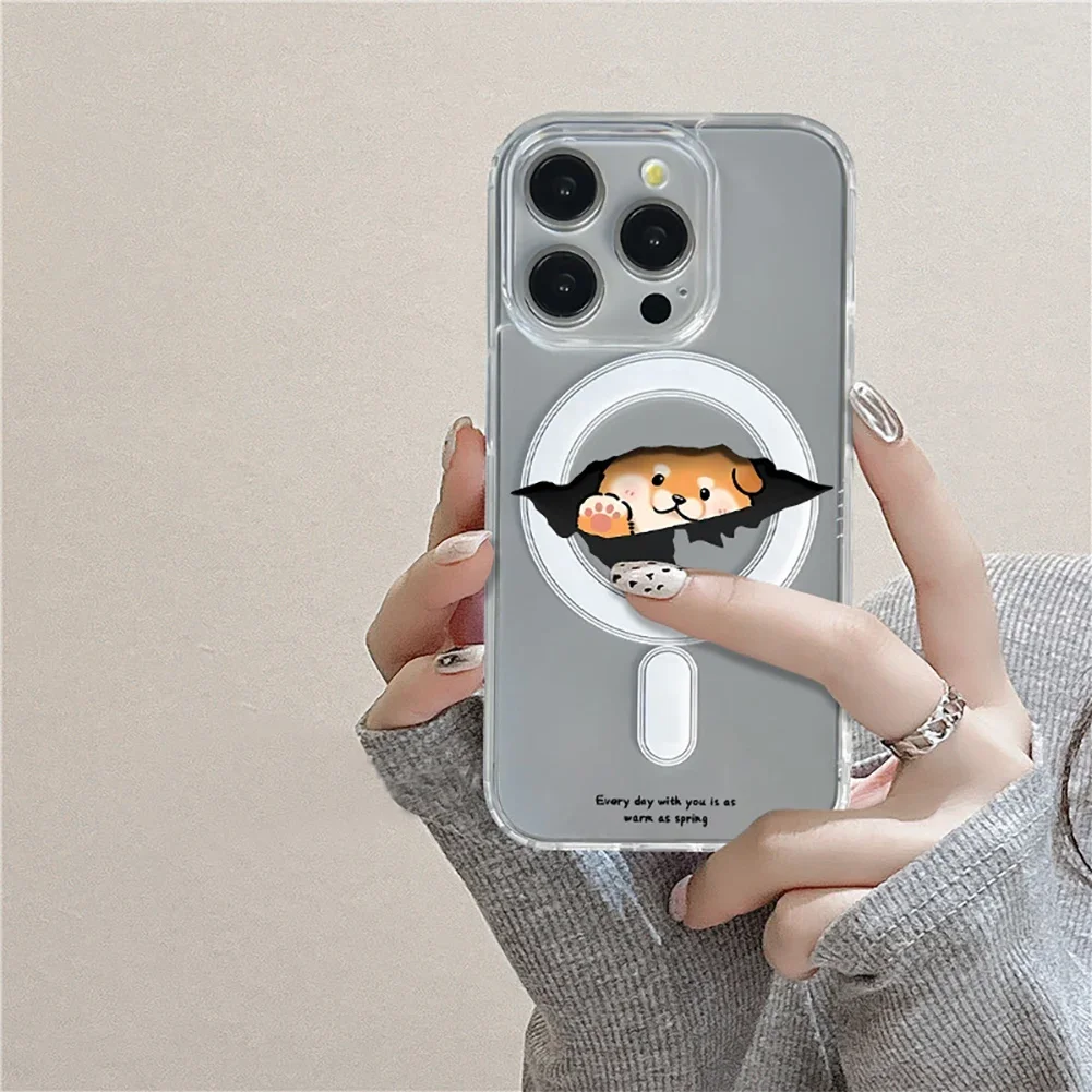 Magnetisch telefoonhoesje met leuke dieren voor de iphone_voghion.com