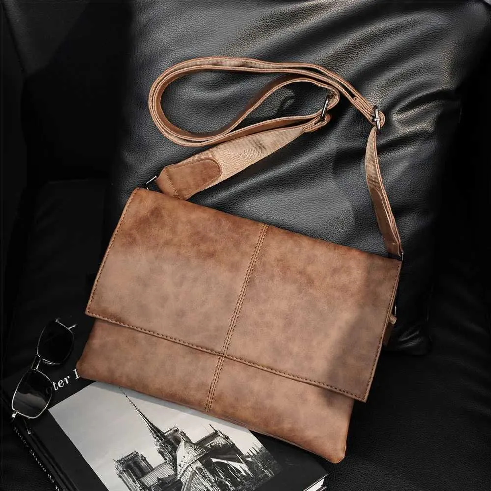 Messenger Bag For Men Large Capacity Single Shoulder Business Bag_voghion.com