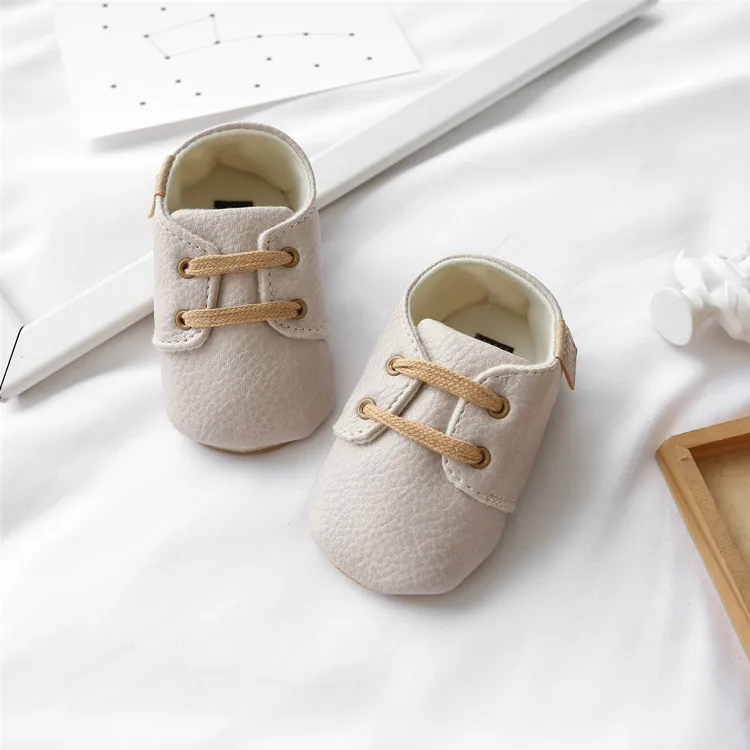 Infant Leather Boy Girl Shoes Multicolor Toddler Rubber Sole Anti-slip Cutefeet First Walkers Baby Newborn shoes 0-18_voghion.com