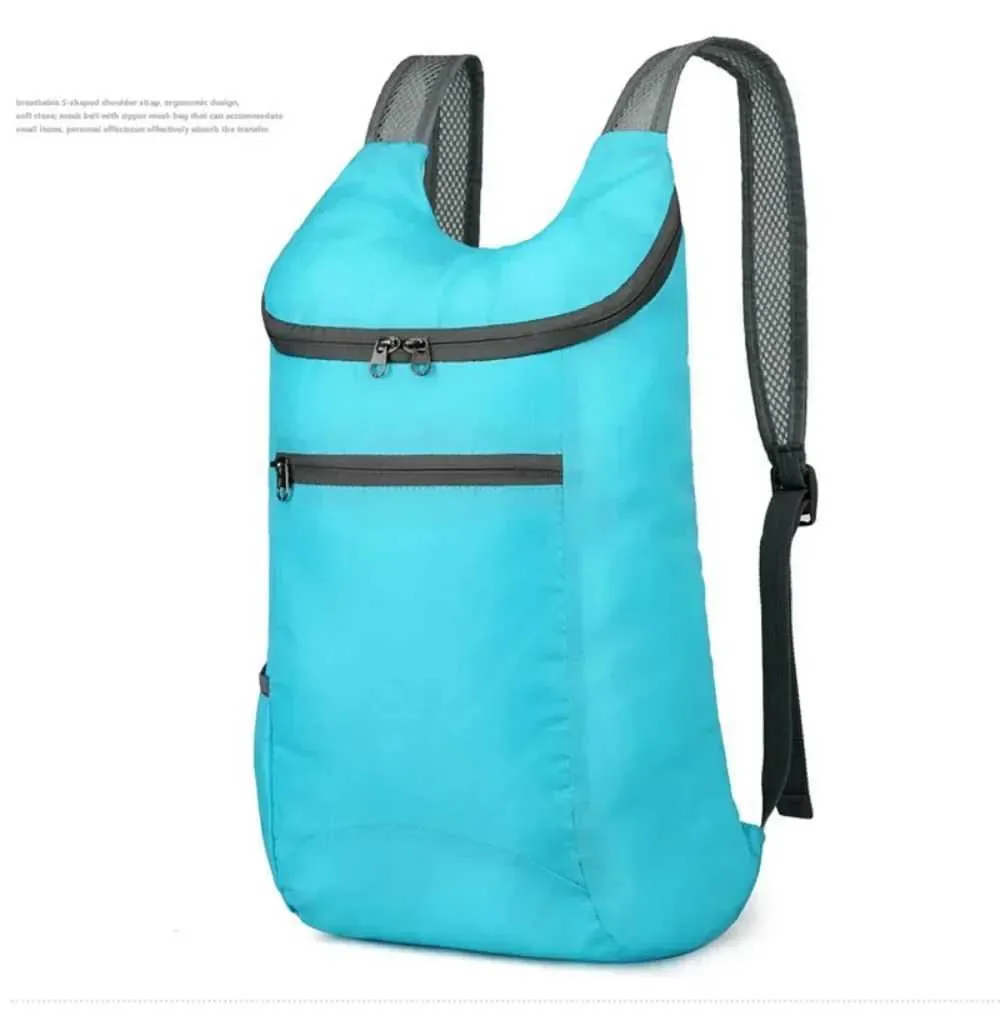 Sac à dos pliable imperméable unisexe d'extérieur grande capacité portable camping randonnée voyage sac à dos loisirs hommes femmes_voghion.com