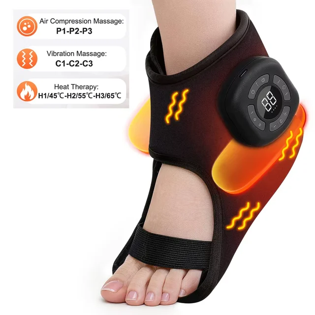 Electric Foot And Hand Massager With Heat And Vibration Therapy_voghion.com