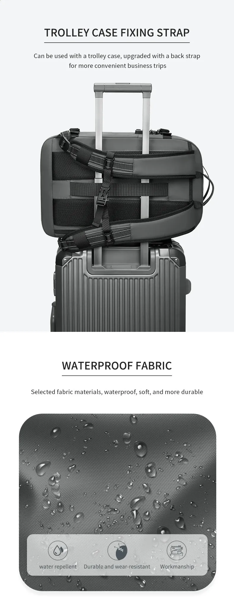 Sac à dos de voyage à compression sous vide pour hommes, sac à dos d'école de grande capacité pour ordinateur portable de 17 pouces, sac à dos de randonnée étendu 240729_voghion.com