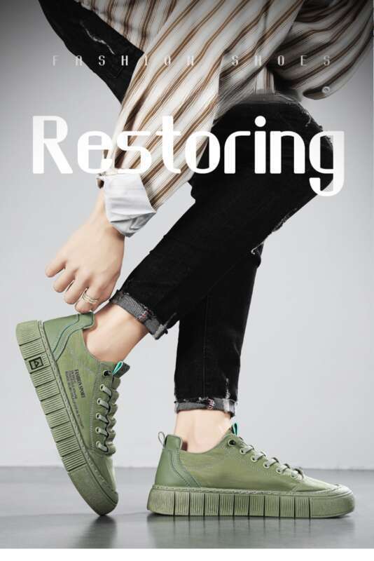 Männer-Skateschong mat guddem Grip, atmungsaktiven Schnürsneaker_voghion.com