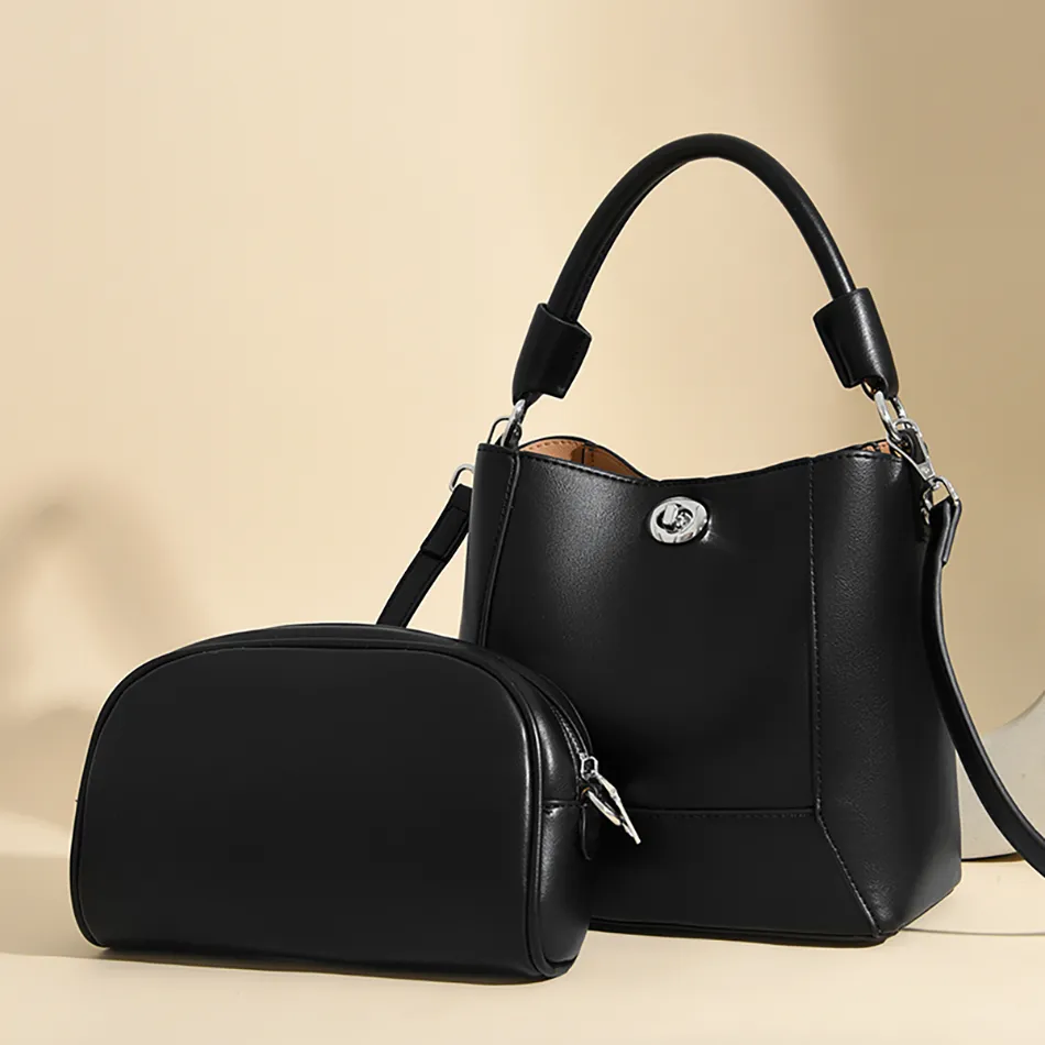 2024 New Wome's Hadbag High Quality Soft Leather Female Shoulder Bag 3-Layer Large Capacity Girl Tote Bolsas Sac A_voghion.com
