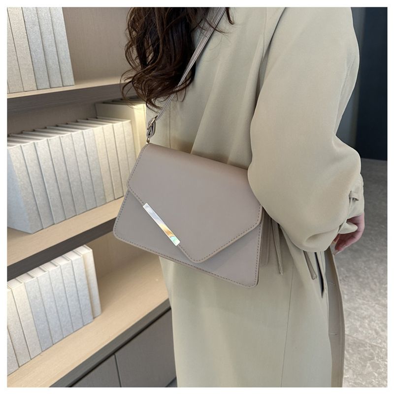 Solide neue 2024 Herbst/Winter minimalistischen, modischen, lässigen und westlichen Stil kontrastierenden Farbe_voghion.com