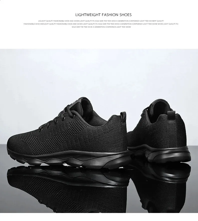 Breathable Lightweight Running Shoes For Men In White Casual Style_voghion.com