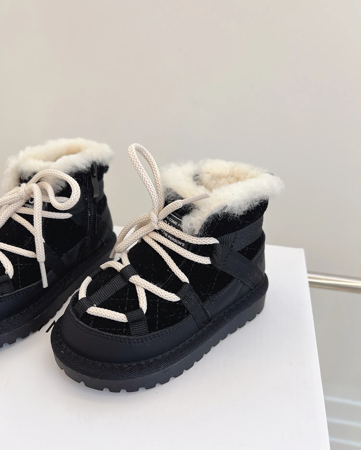 Winter Kids Children Snow Warm Plush Toddler Boys Shoes Non-slip Fashion Kidsnest Baby Girls Boots 1-6 Years Size US_desvips.com