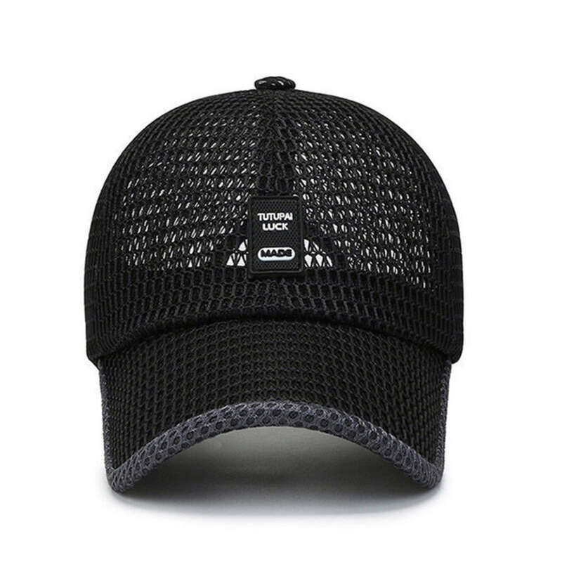 Sommerhut für Herren, schnelltrocknend, atmungsaktiv, Netzstoff, Entenschnabelhut, große Krempe, Baseballmütze_voghion.com