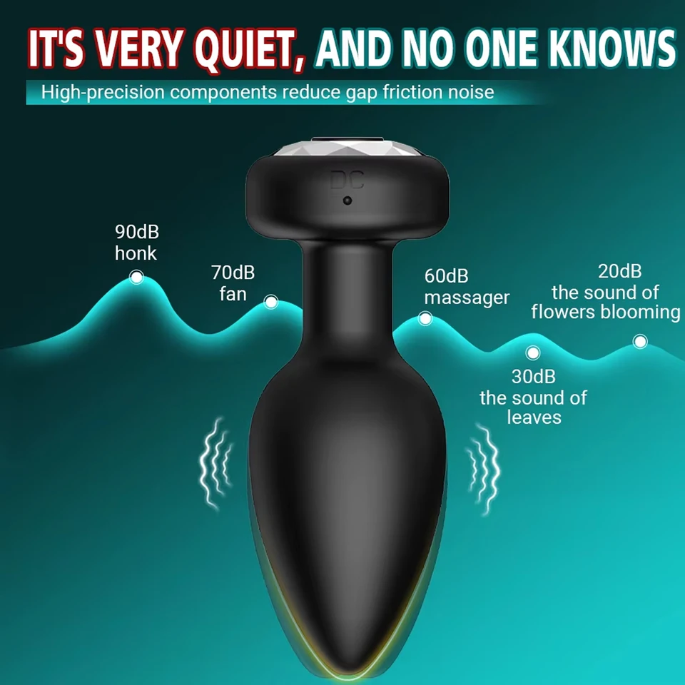 Kabelloser Analvibrator Mit Fernbedienung Zur Prostatamassage_voghion.com
