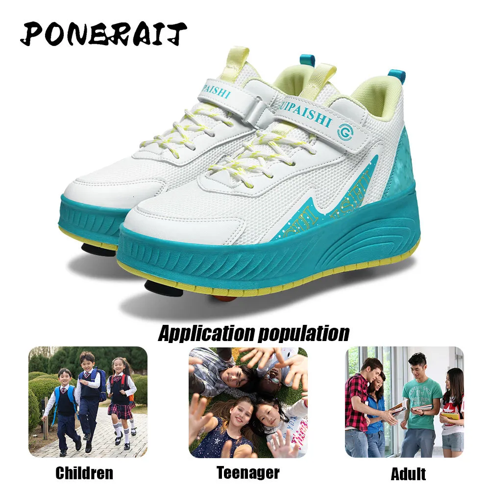 Neue Damen Zweirad Mode Mädchen Sport Dual Zweck Skating Casual Beste Geschenk Designer Rollschuhe_voghion.com