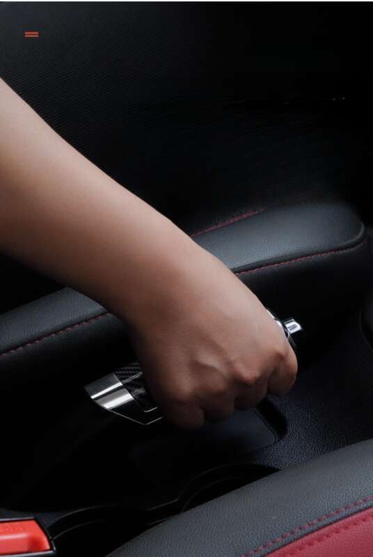 Carbon Fibre Handbrake Cover Decorative Car Handbrake Grip_voghion.com