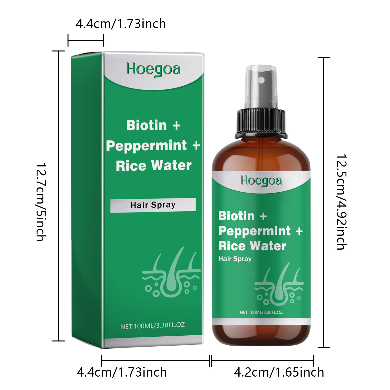Lo spray Hoegoa Mi Shui ripara i capelli secchi ammorbidisce i capelli densi, rinforza e idrata i capelli_voghion.com