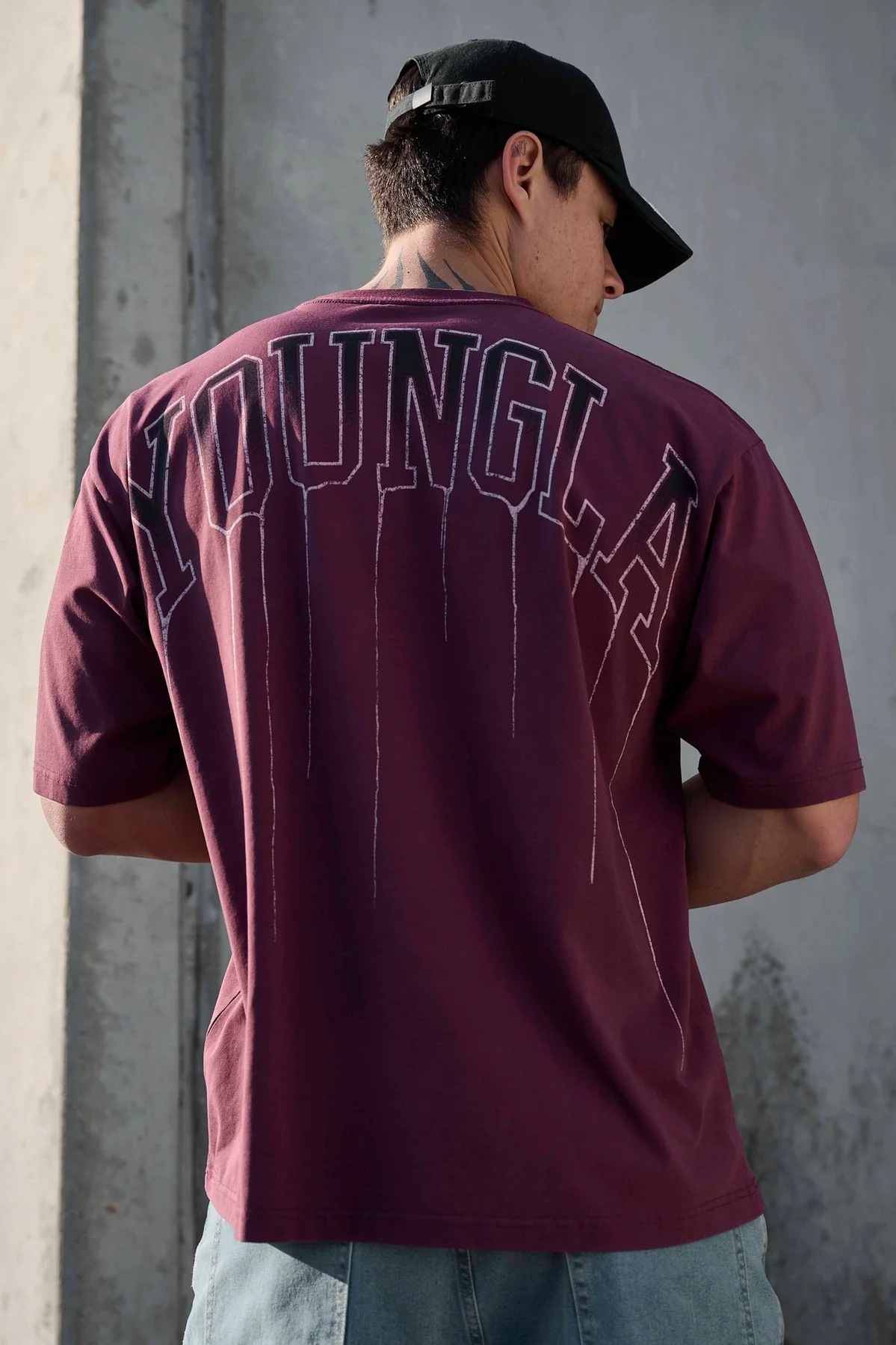 T-shirt ampia estiva da uomo in cotone girocollo casual fitness corsa sportiva a maniche corte da uomo_voghion.com