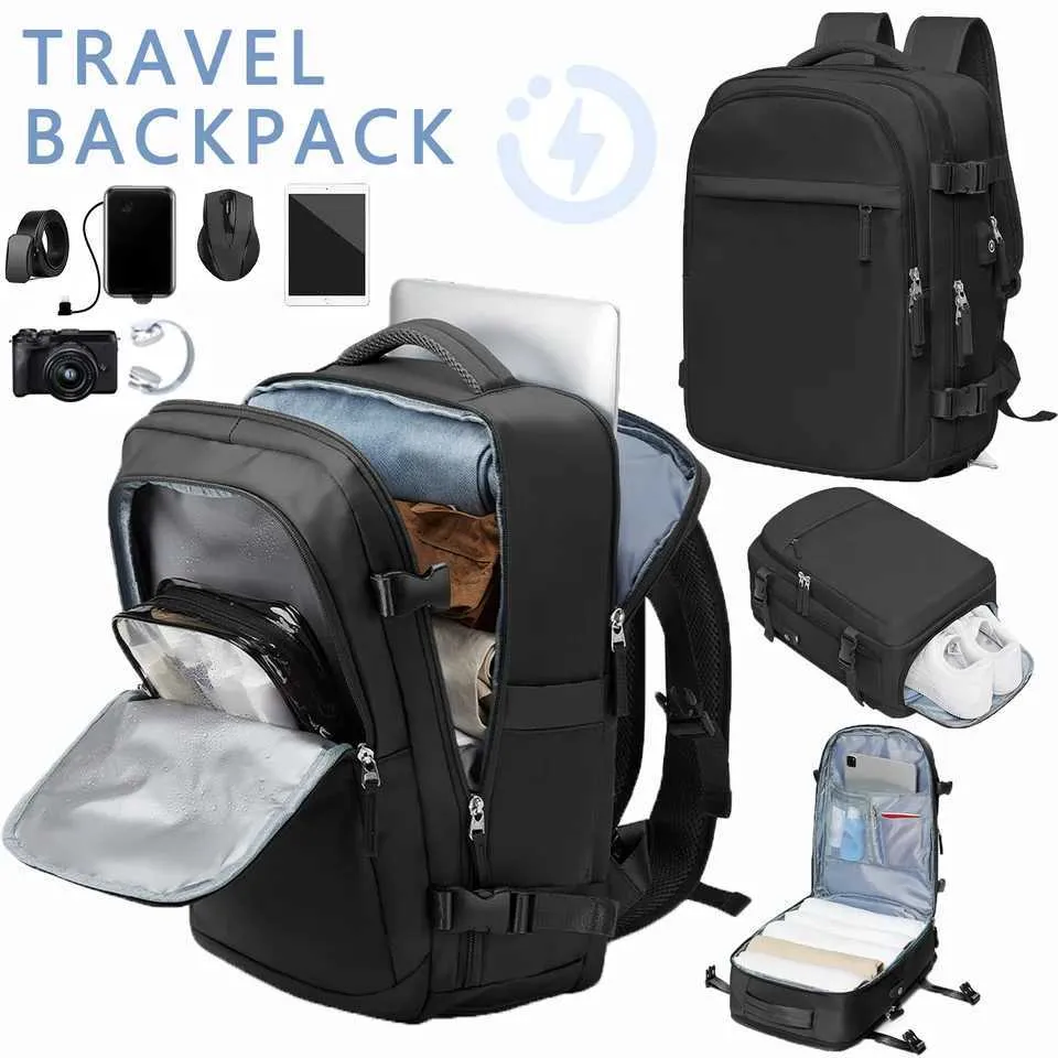 Herren Vakuum Reise Kabine Flugzeug 45x36x20 Easyjet Carry-Ons Damen Rucksack Wasserdicht Laptop Rucksäcke Wandern_voghion.com