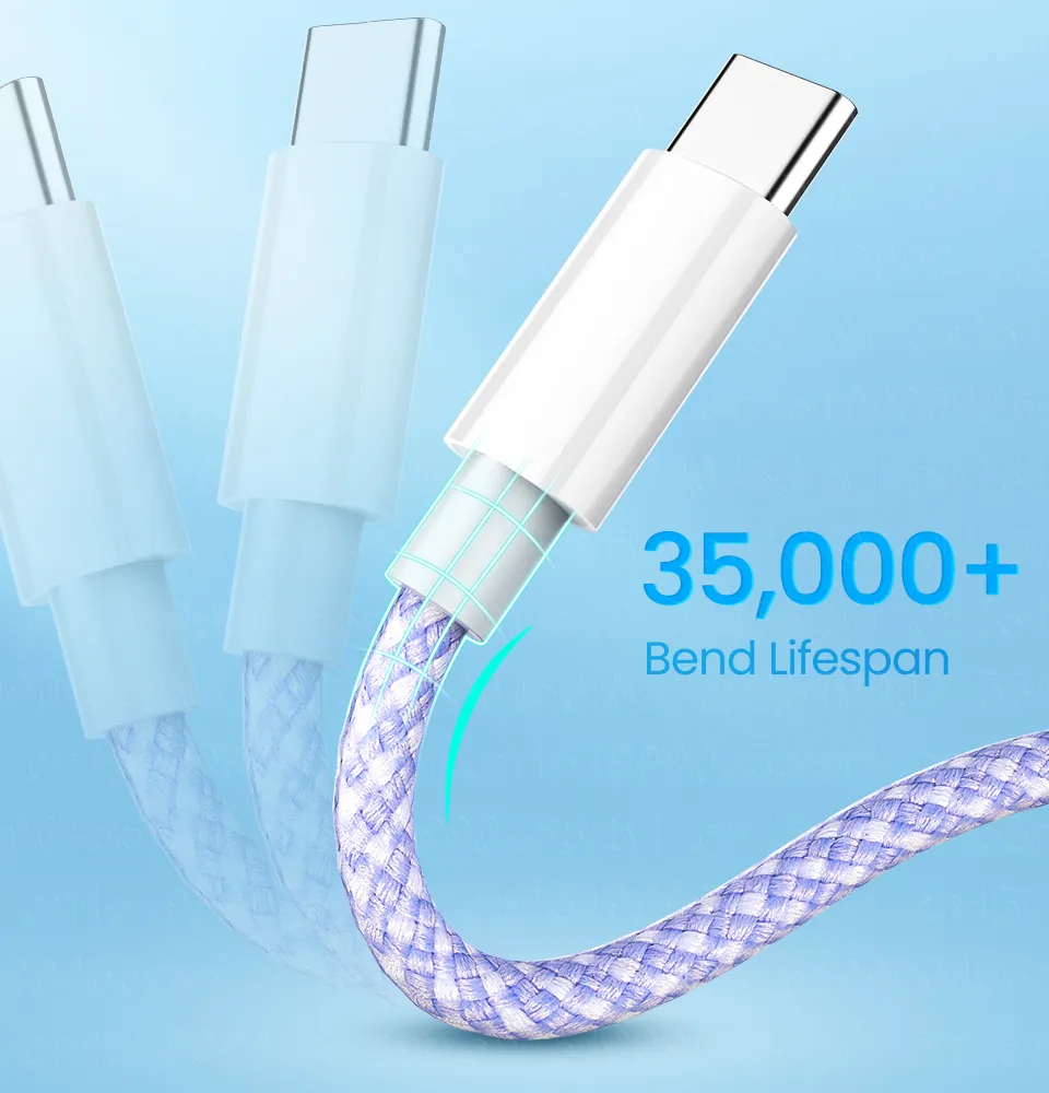 Cable de datos de carga rápida tipo C de 3 A, 60 W, 480 Mbps, OD3.8, para iPhone 15, iPhone 12 Pro, iPhone 12 Pro Max, iPhone 12 Mini, iPhone 12 Pro Max, iPhone 12 Mini_voghion.com