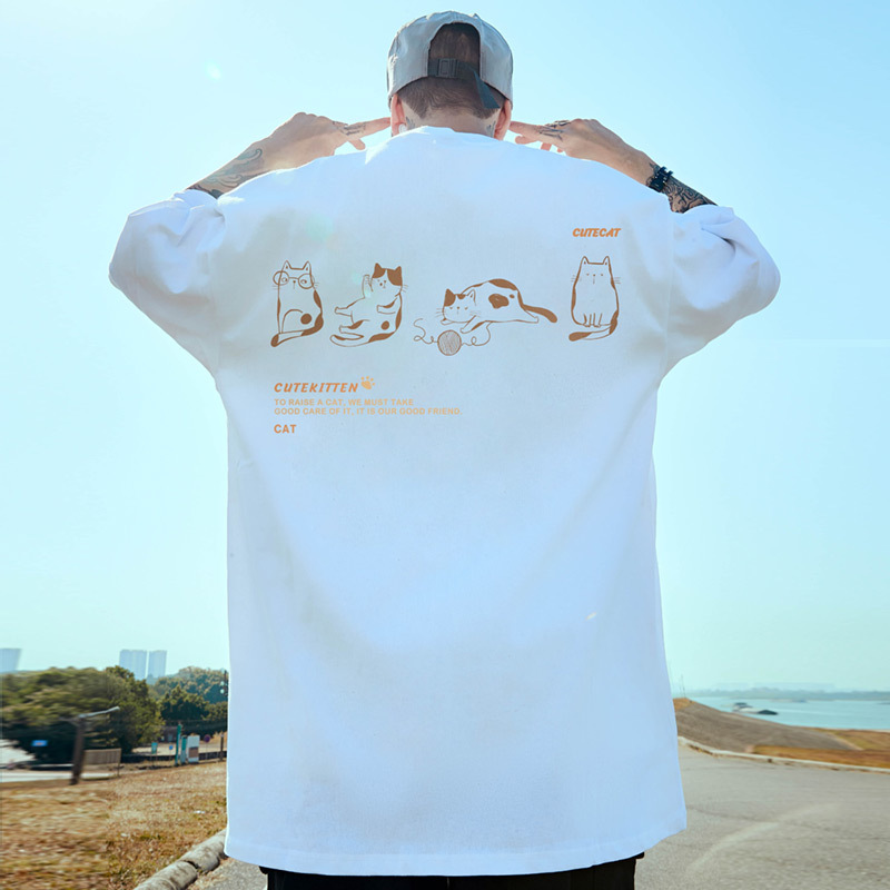 T-shirt men's half oversized loose and fat summer couple outfit new short sleeved 8XL_voghion.com