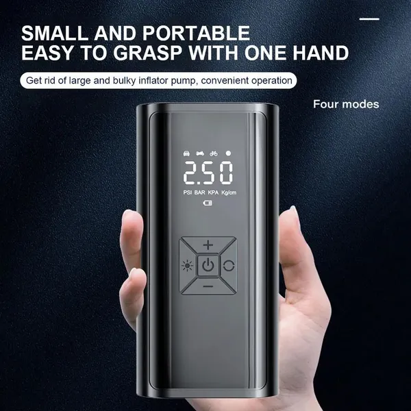 Handheld Air Compressor Digital Portable Tyre Inflator For Cars_voghion.com