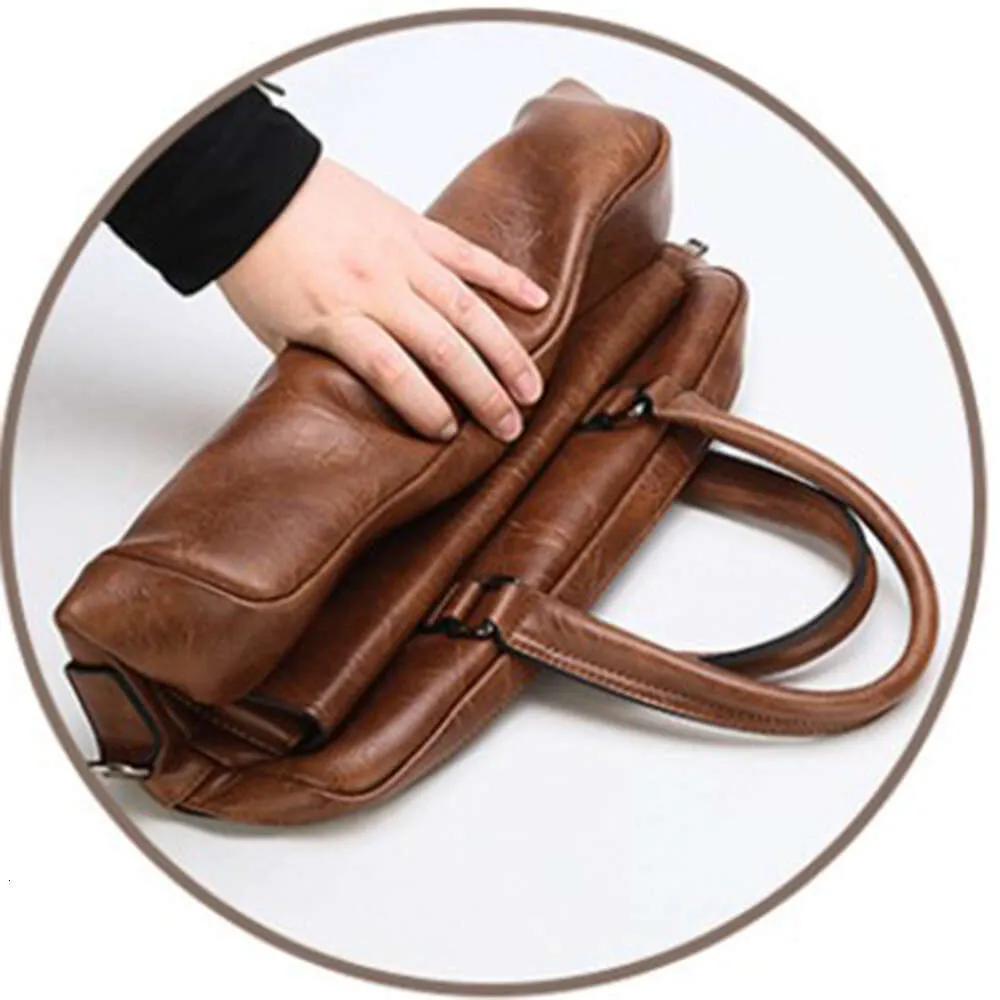 Neu Männer Aktentasche Klassische Retro Pu Leder Business Handtasche Satchel Männlichen Umhängetasche_voghion.com