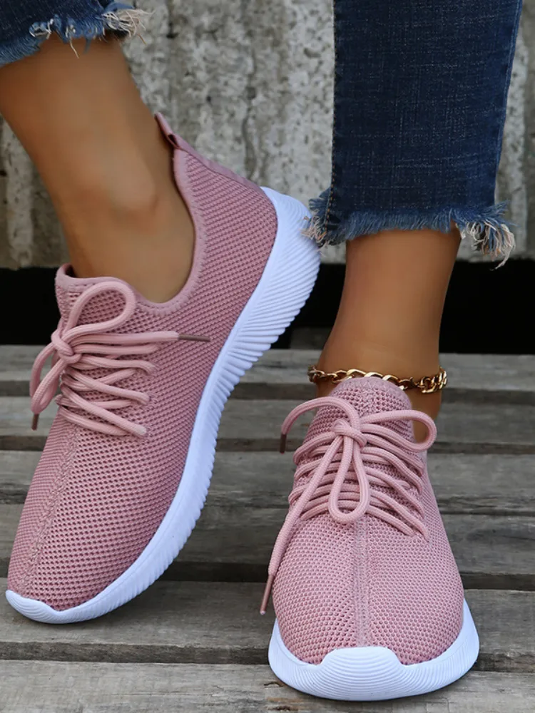 Women's Breathable Walking Shoes Non-slip Comfortable Trainers_voghion.com