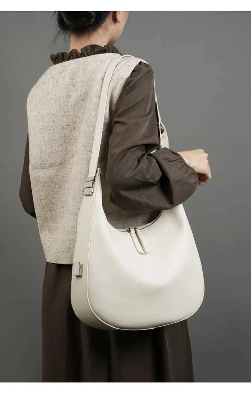 Echtes Leder Damen Große Kapazität Mode Trend Schulter Tasche Hochwertige Rindsleder Weibliche Handtaschen 2782C241115_voghion.com