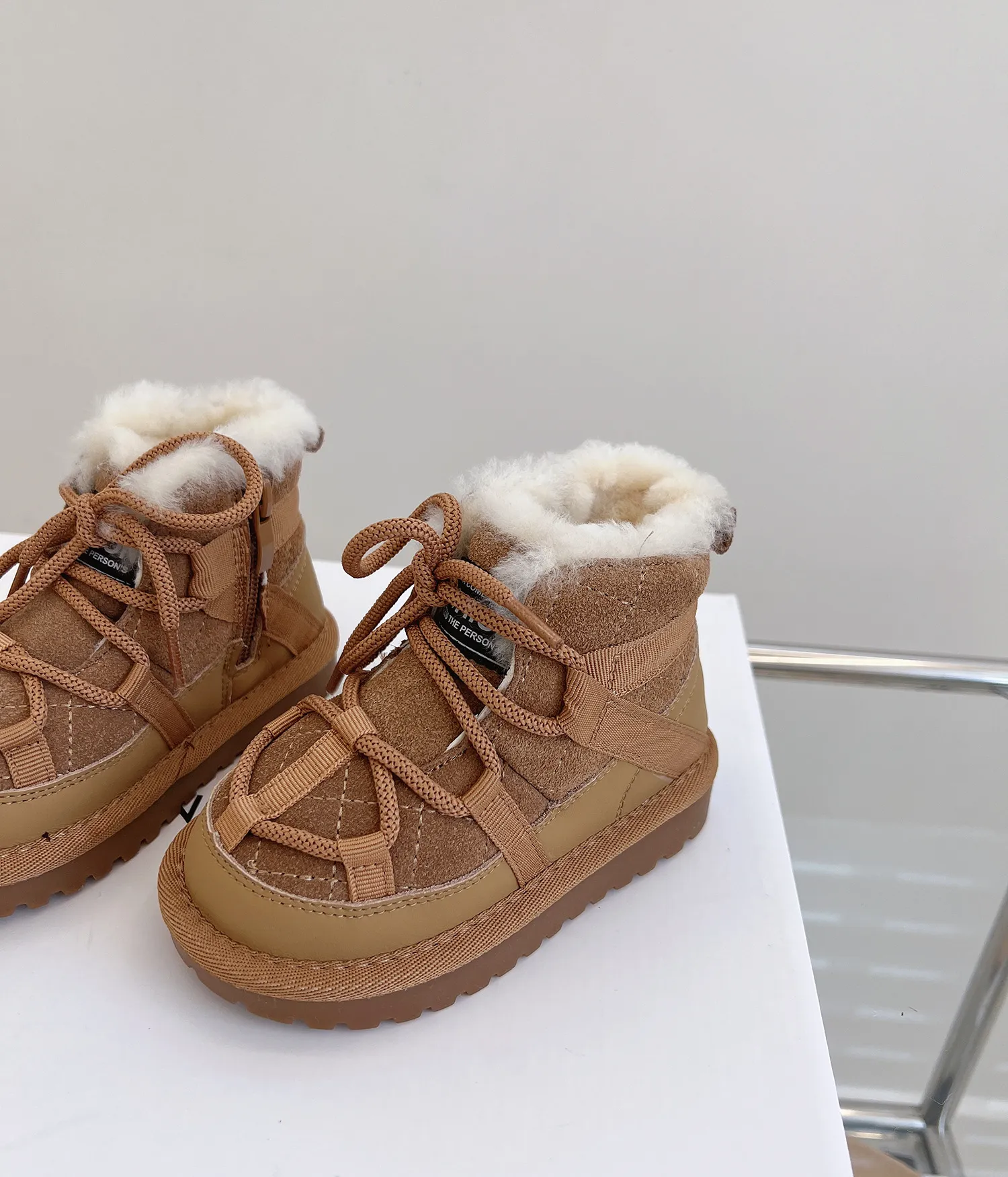 Winter Kids Children Snow Warm Plush Toddler Boys Shoes Non-slip Fashion Kidsnest Baby Girls Boots 1-6 Years Size US_desvips.com