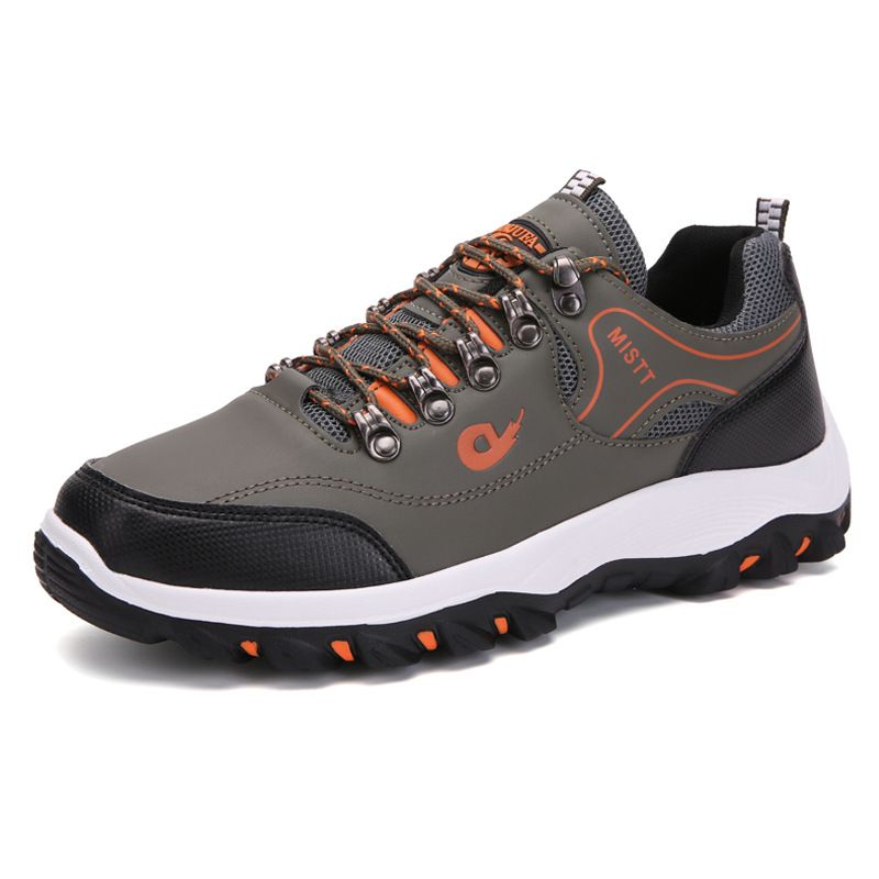 Outdoor-Herren-Low-Top-Freizeit-Wander- und Bergsteigerschuhe, Obermaterial aus Leder, große Offroad-Tourismusschuhe_voghion.com