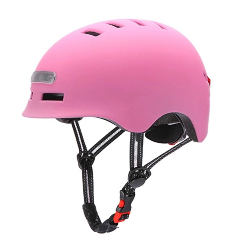 Black Mountain Bike Helmet With USB Charging Light_voghion.com